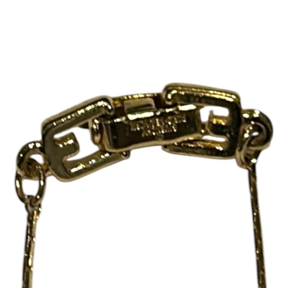 Authentic - Vintage Gold Givenchy Necklace G Logo Choker - Picture 4 of 4